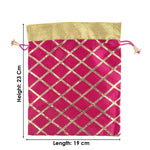 Ethnic Chitai Design Potli