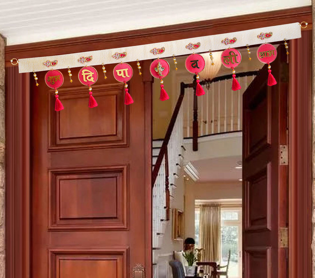 Resin Toran For Door Decoration (Pink)