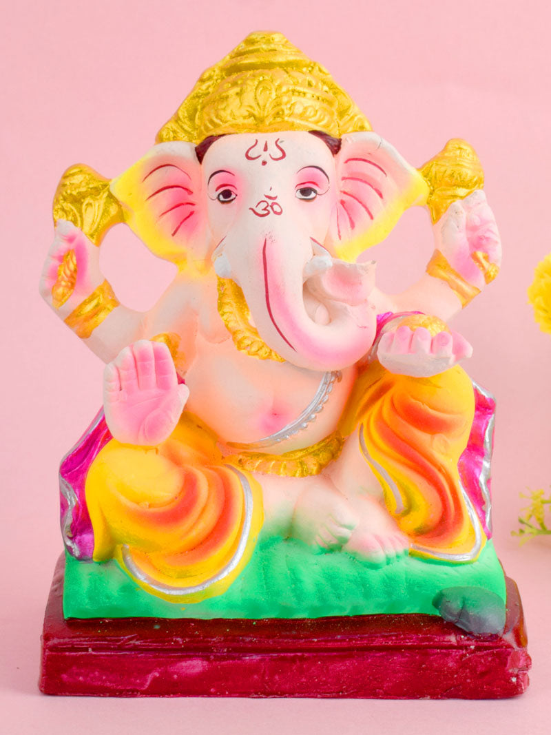 6.5 Inch Eco-Friendly Ganesha Idol