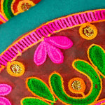 Radiant Pink Jai Mata Di Thal Posh / Thali Cover in Organza
