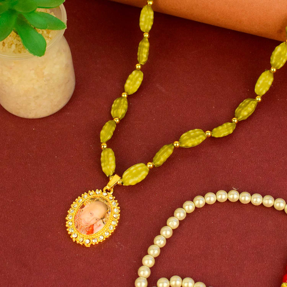 Artificial Elaichi Mala – decorative and long-lasting, ideal for pooja and festive décor. India’s Largest Pooja Accessories Brand – www.satvikstore.in