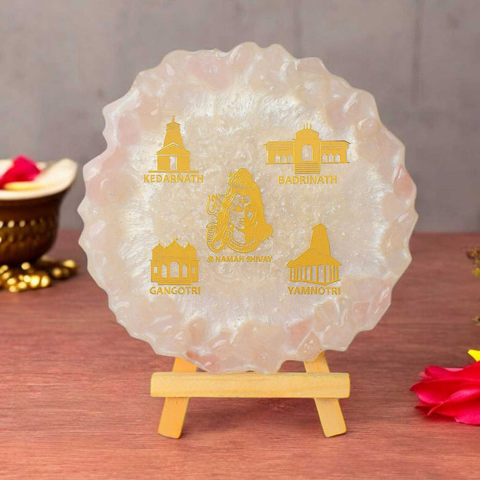Resin Frame of Lord Shiva with Char Dham Temples – India’s Largest Pooja Accessories Brand – www.satvikstore.in