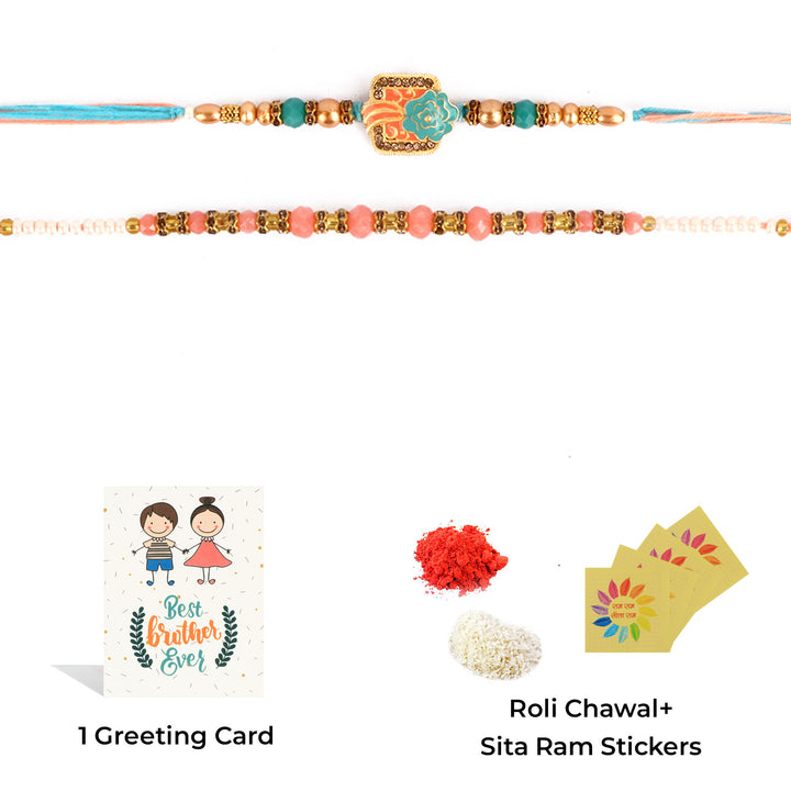 "Shop Satvik Rakhi Set of 2: Send Rakhi to India Online | Rakhi Gifts, Rakhi 2023, Indian Rakhi, Rakhi Online India, Rakhi Gift, Buy Rakhi Online"