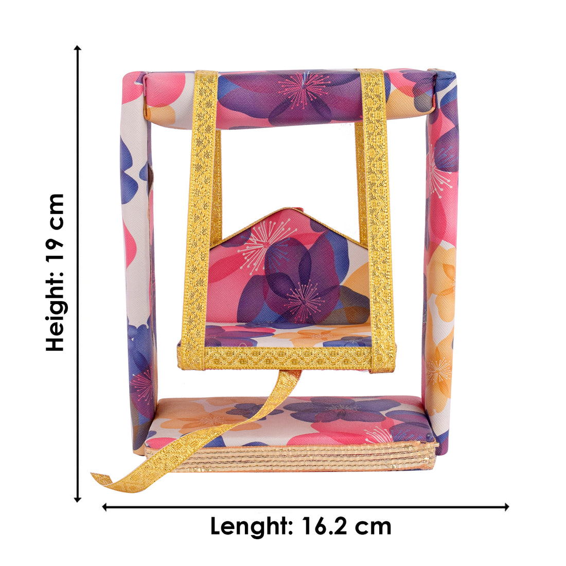 Divine Laddu Gopal Jhula with Floral Print