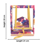 Divine Laddu Gopal Jhula with Floral Print