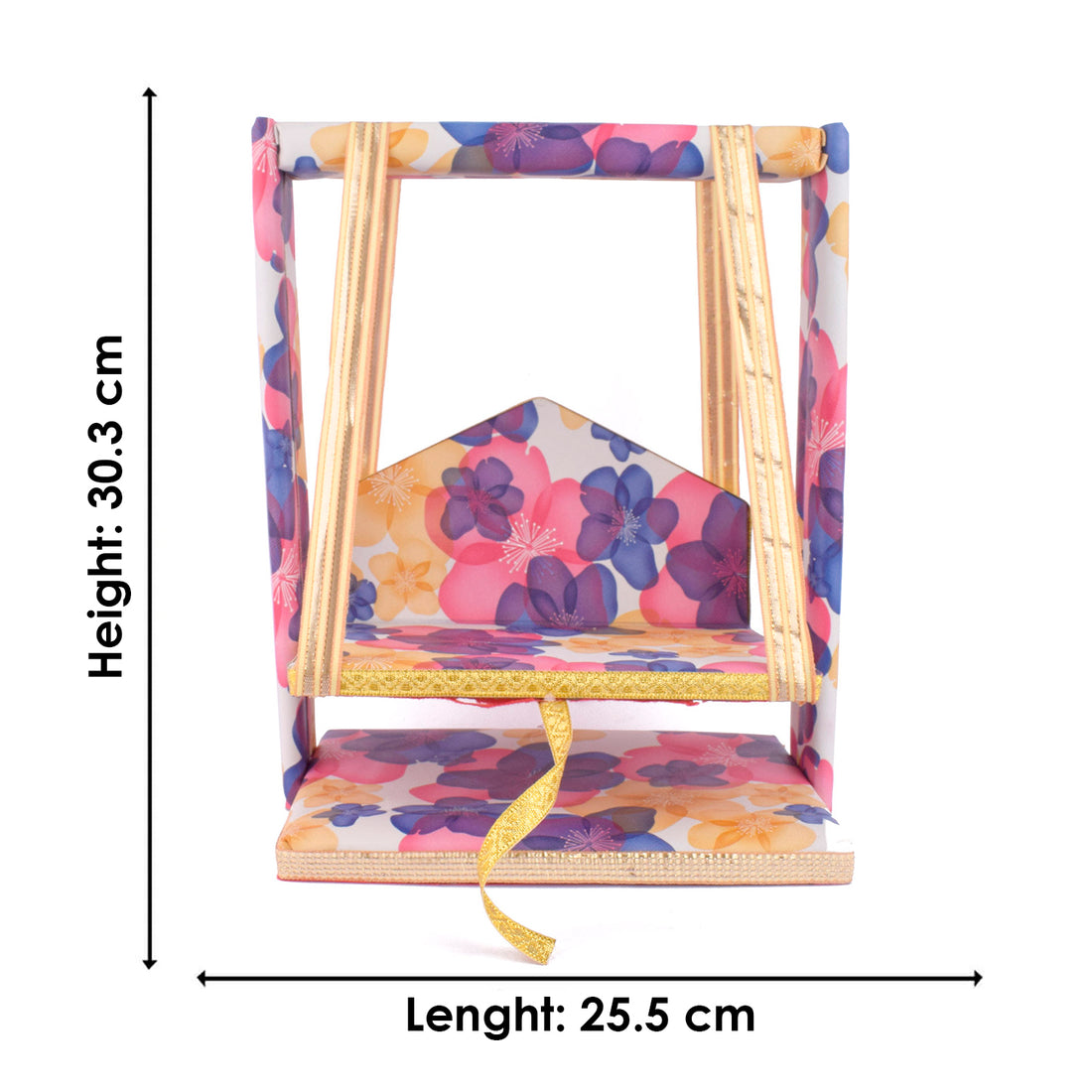 Divine Laddu Gopal Jhula with Floral Print