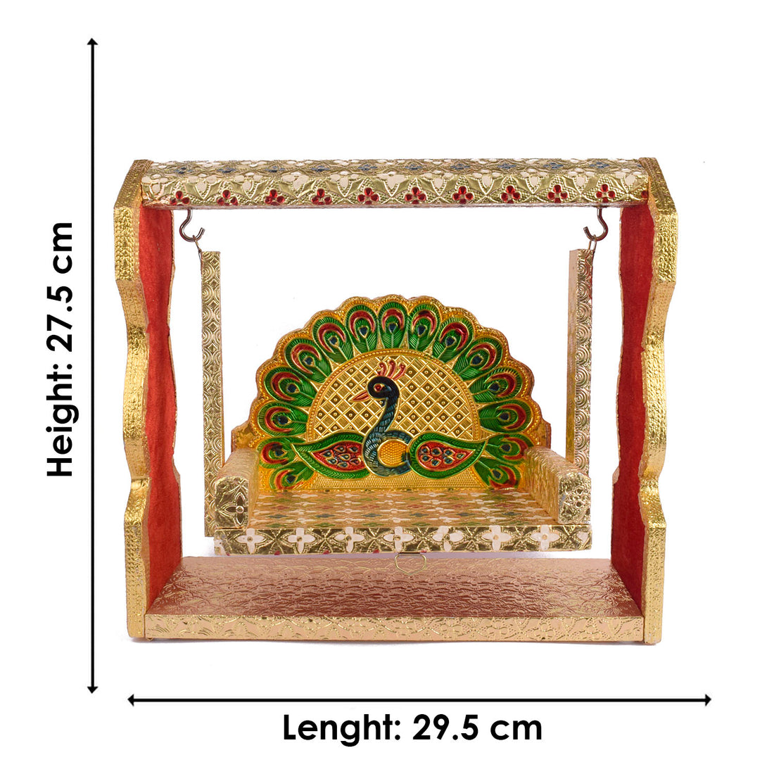 Traditional Meenakari Jhula for Laddu Gopal