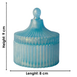 Elegant Epoxy Resin Round Laddu Gopal Jewellery Box