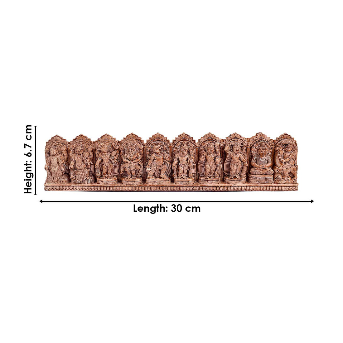 Dasavatharam Wall Decor – Vishnu’s 10 Avatars in Handcrafted Wood