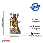Powerful and Elegant Colored Brass Kali Maa Idol