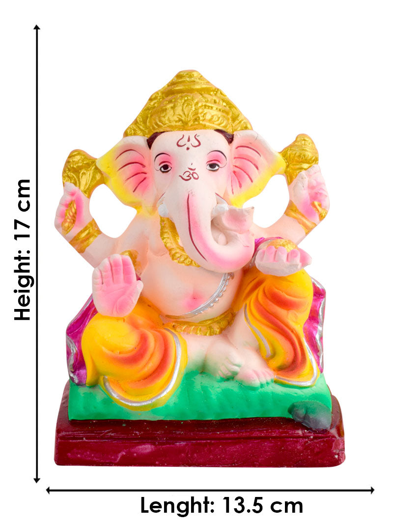 6.5 Inch Eco-Friendly Ganesha Idol