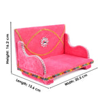 Luxurious Laddu Gopal's Velvet Singhasan
