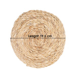 Auspicious Banana Stem Fiber Asan for Sacred Statues in the Mandir (8 Inch)