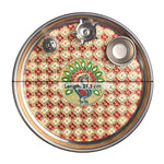 Printed Stainless Steel Aarti Thali Ensemble
