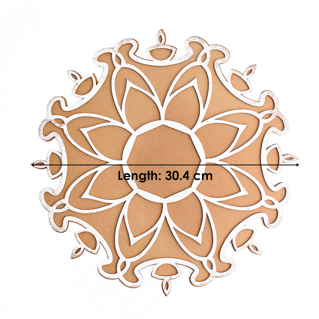Intricate Impressions: 1 PCS Reusable MDF Wooden Mat Stencils