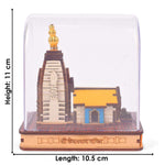 Shri Kedarnath Dham Temple Plywood Showpiece – Wooden Spiritual Decor