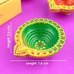 Crafting Light Unique Clay Diyas for a Radiant DiwaliSet of 4
