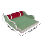 Velvet Treasures: Laddu Gopal's Cherished Bed Large