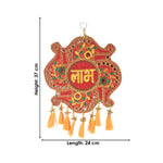 Handcrafted Subh Labh Wall Hanging with Tassels
