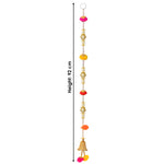 Ethnic Pom Pom Hanging with Pearls & Bell