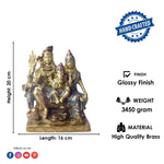 7.9 Inch Beautiful Shiv Parivaar Statue for Divine Energy