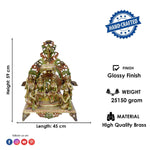 23 Inch Shree Ram Darbar Murti – Ram, Sita, Lakshman, Hanuman Brass Idol