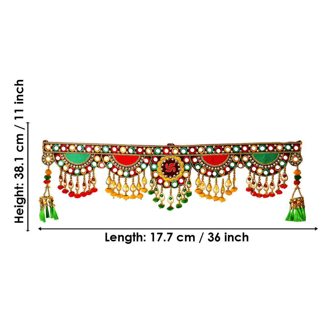 Embroidery and Mirror Work Toran For Home Wall Door Decoration