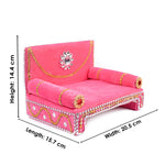 Regal Delight: Laddu Gopal's Velvet Singhasan