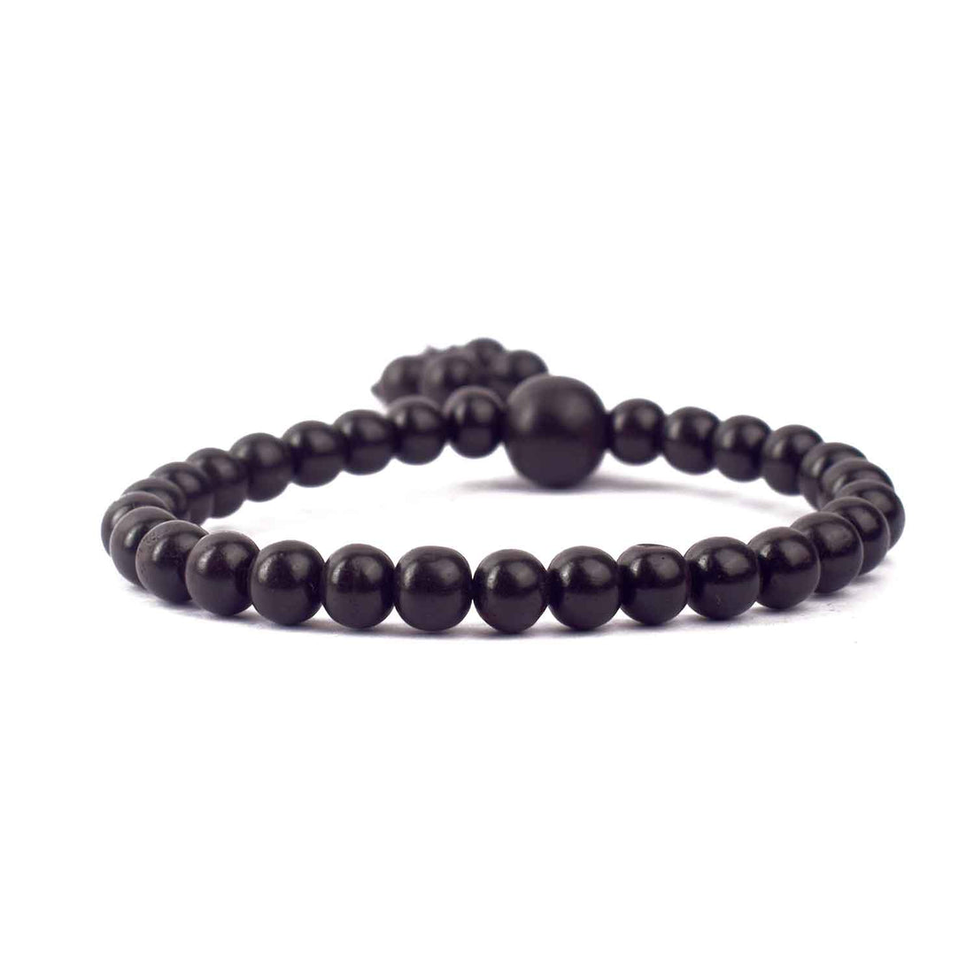 6 mm Govt. Certified Karungali bracelet with Gloss Finish