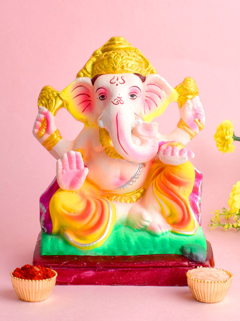 6.5 Inch Eco-Friendly Ganesha Idol