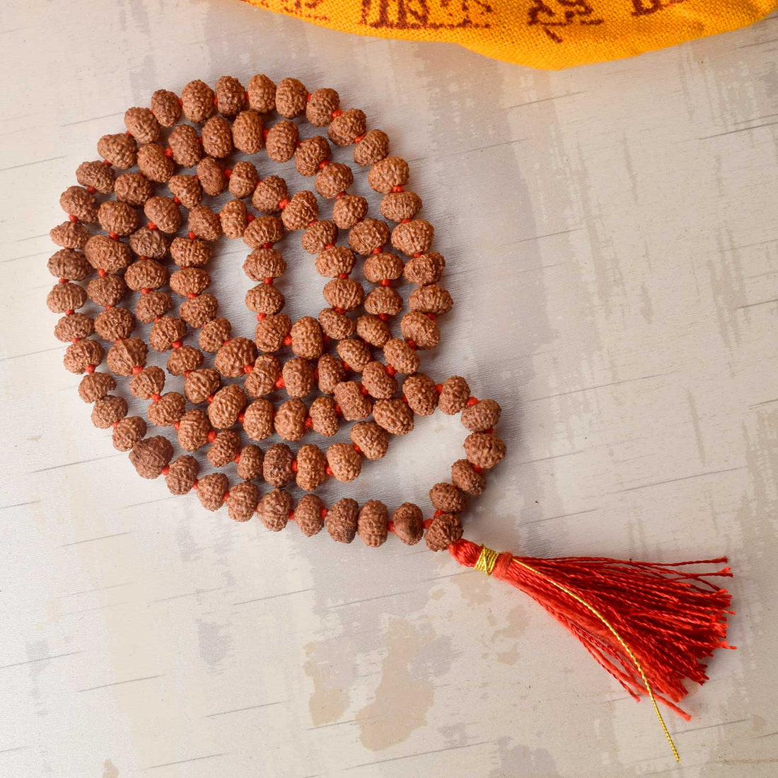 9 Mukhi Pathariya Rudraksha Mala 7-8mm