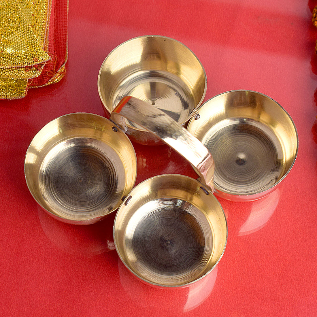 Elegant Brass Chaumukh, a beautifully crafted four-faced idol used for pooja rituals, symbolizing divine presence and spiritual energy in temples and homes. 
India’s Largest Pooja Accessories Brand – www.satvikstore.in 