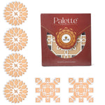 8-Inch Rangoli Stencils: Reusable Templates for DIY Decor Crafting on Floors Set of 6