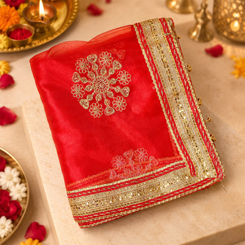 Auspicious Mata Ki Chunni (84x43 inch)