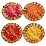 Dotted Pattern Laddu Gopal Dress with Golden Border