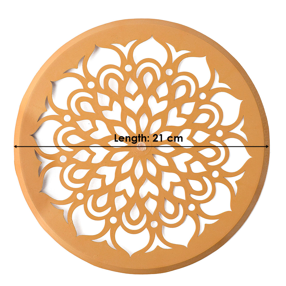 Circular Lotus Mandala Rangoli Stencil