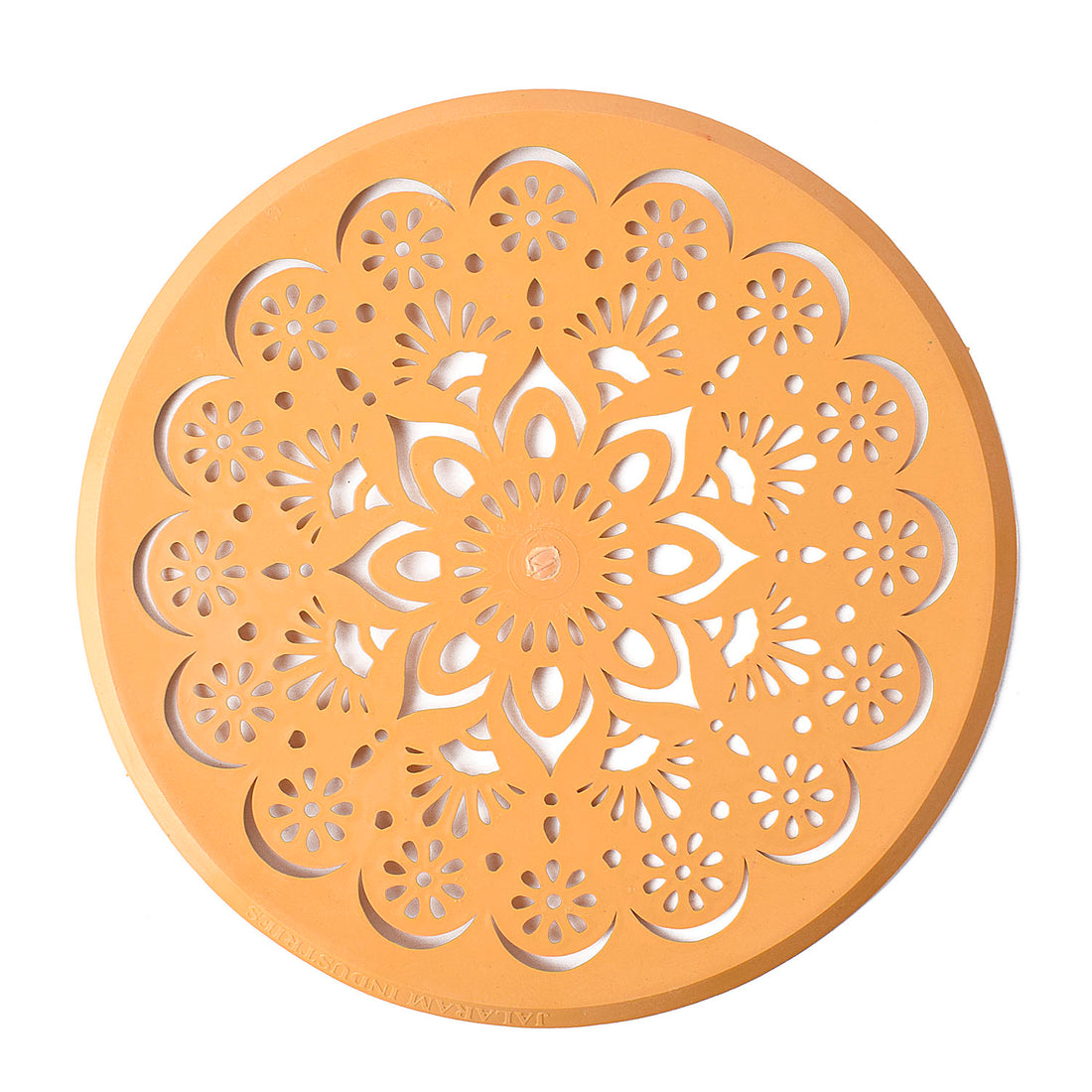 Intricate Round Floral Lace Rangoli Stencil