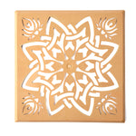 Decorative Square Star Lotus Rangoli Stencils