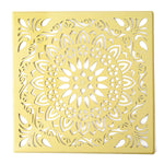 Precision-Cut Square Mandala Rangoli Stencil