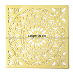 Precision-Cut Square Mandala Rangoli Stencil