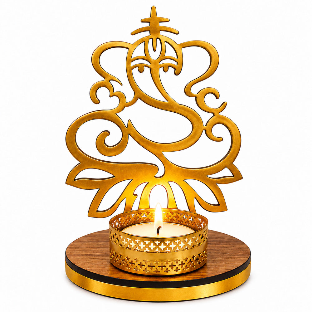 Handmade Lord Ganesha Shadow Diya
