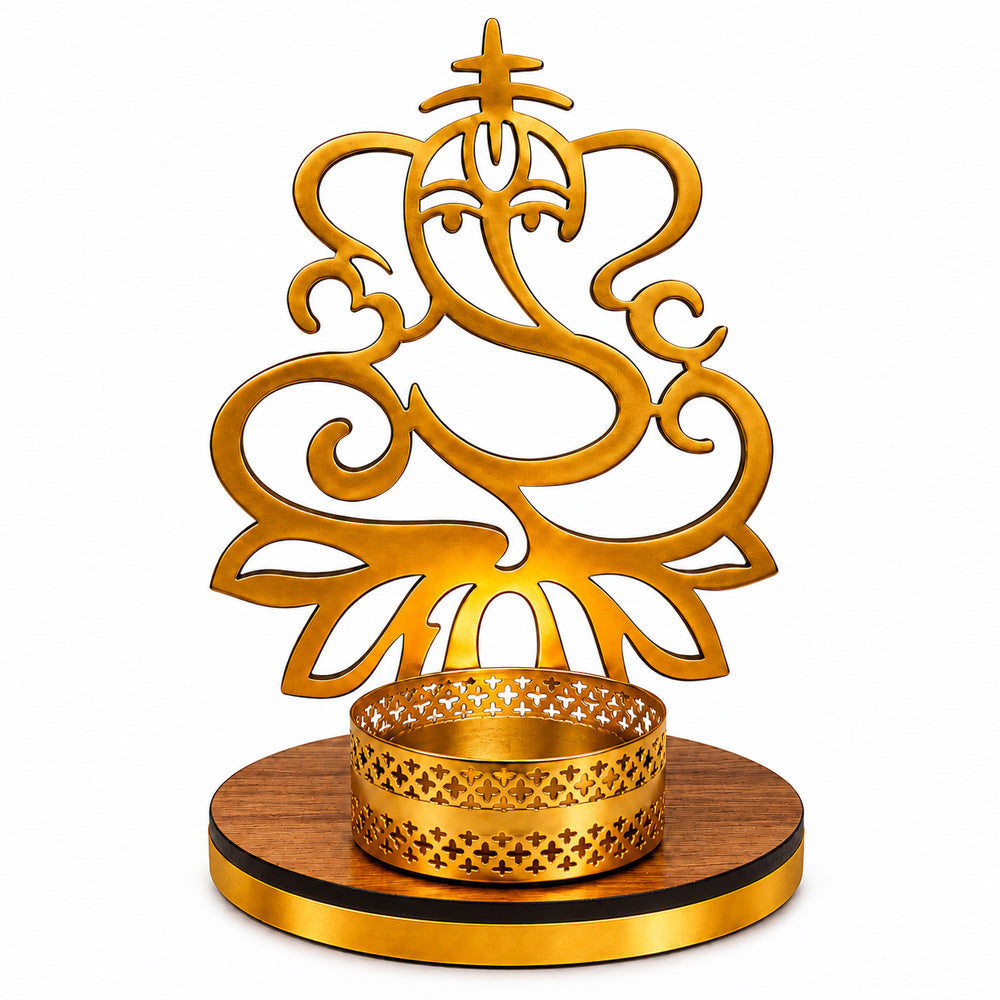 Handmade Lord Ganesha Shadow Diya