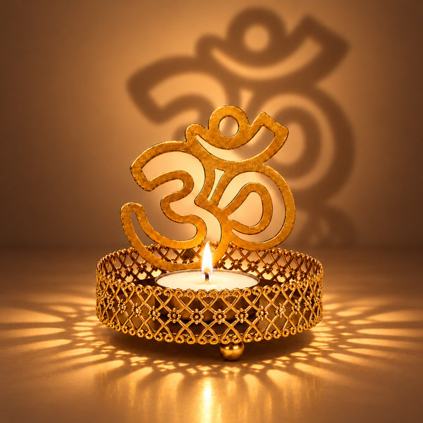 Handcrafted OM Shadow Diya