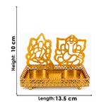 Decorative Lord Ganesh and Lakshmi Shadow Diya