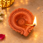12 Pack Classic Teardrop Eco-Friendly Carved Clay Diyas