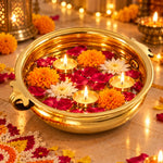 8 Inch Decorative Brass Designer Urli