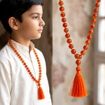 Hakik Jap Mala (Dark Orange)