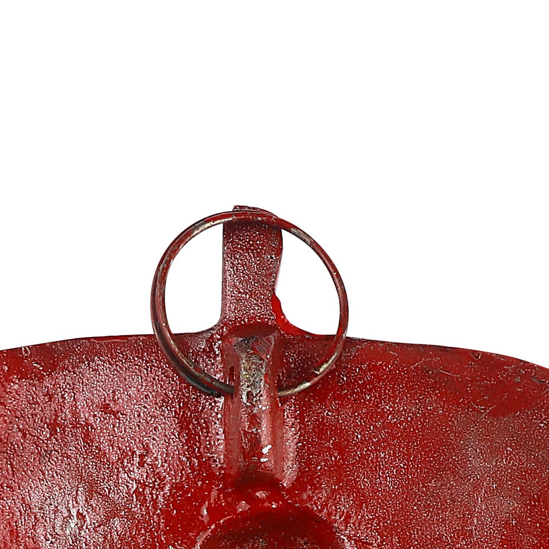1 Pc Lord Ganesh Face on Leaf Patta Wall Hanging - Red