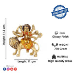 4.5 Inch Eye Catching Maa Durga Brass Idol