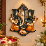 8.5 Inch Prepossessing Brass Ganesh Wall Hanging 